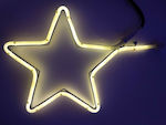 TnS Plastic Illuminated Christmas Decorative Pendant Star White