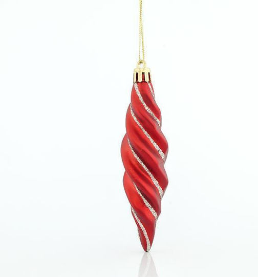 Ornament suspendat Plastic Roșu 3x11buc Set 4buc