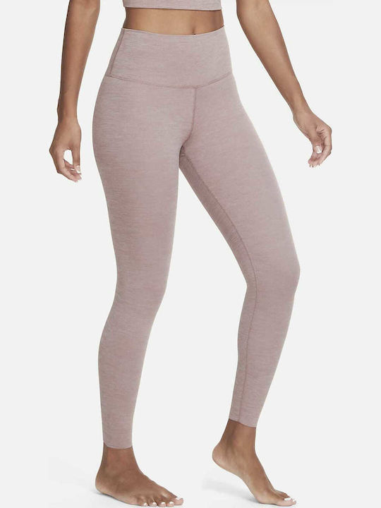 Dri-Fit Luxe Yoga Damen Gekürzte Leggings Für Formendefinition Hohe Taille Lila
