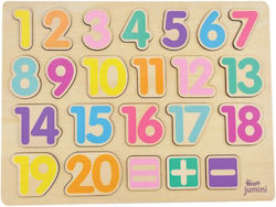 Ξύλινο Παιδικό Puzzle Σφηνώματα Αριθμοί 23pcs Jumini