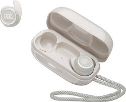 JBL Reflect Mini NC In-ear Bluetooth Handsfree Ακουστικά με Αντοχή στον Ιδρώτα και Θήκη Φόρτισης Λευκά