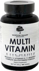 Wisdom Valley Multivitamin Vitamin Unflavoured 60 tabs