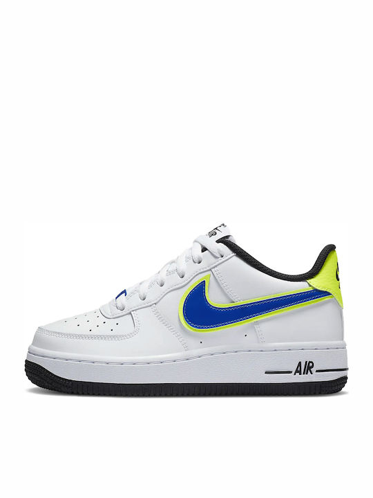 Nike Air Force Παιδικά Sneakers White Volt Racer Blue DB1555