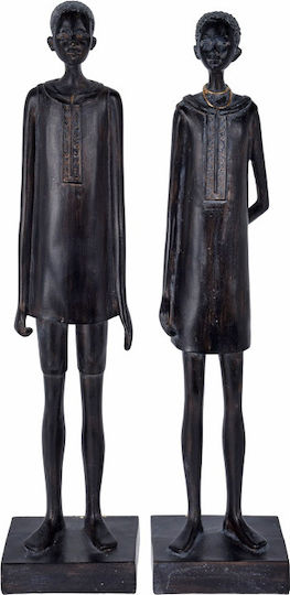 Zaros Decorative Statuettes Plastic 9.5x9.5x40cm 2pcs