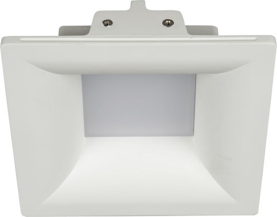VK Lighting Platz Vertieft LED Panel 9W mit Warmes Weiß Licht 3000K
