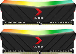 PNY XLR8 16GB DDR4 RAM με 2 Modules (2x8GB) και Ταχύτητα 3200 για Desktop