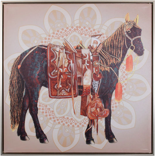 Fylliana Horse Frame on Canvas 60x60cm