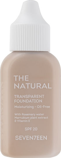 Seventeen The Natural Transparent Liquid Foundation SPF20 03 35ml