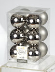 Hanging Ball Ornament Ornament Plastic Silver 6...