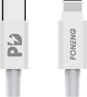 Foneng USB-C zu Lightning Kabel 18W Weiß 1m (X31)