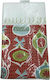 Talking Tables Christmas Tablecloth Fabric Red L180xW120cm.