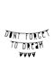 A Little Lovely Company Kids Decorative Garland Black made of Fabric Don't Forget to Dream