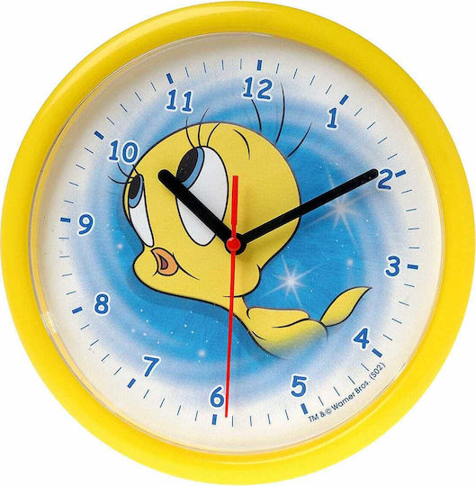 Ango Παιδικό Ρολόι Τοίχου Tweety Πλαστικό 25εκ.