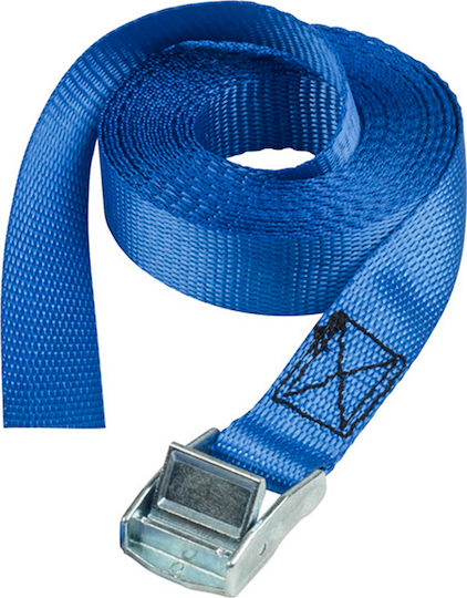 Master Curea 250x2.5cm cu curele de bagaje auto Albastru 1buc