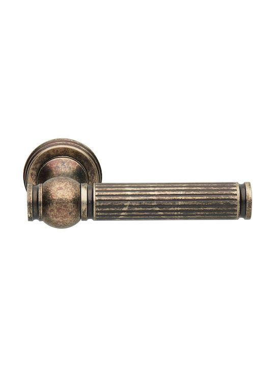 Zogometal Lever Front Door with Rosette Left 2501 2501 with Rosette Nickel