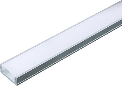 V-TAC Extern LED-Streifen-Aluminiumprofil mit Opal Abdeckung 200x1.7x0.7cm