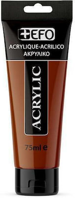 +Efo Acrylic 75ml 421 Burnt Sienna