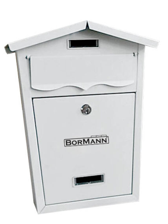 Bormann BMB1301 Γραμματοκιβώτιο Μεταλλικό σε Λευκό Χρώμα 36x29x10.5cm