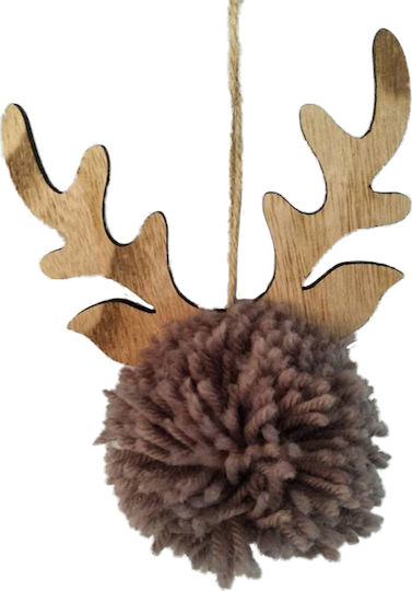 Hängendes Kugel Ornament Ornament Braun 10cm