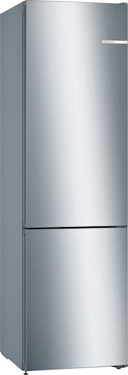 Bosch Fridge-Freezer 368lt Total NoFrost H203xW60xD66cm Metal Look KGN39VLEB
