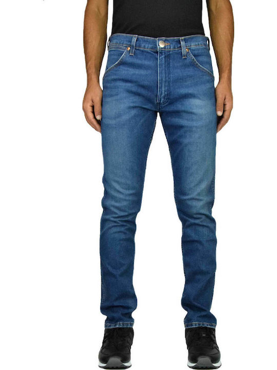 Wrangler Western Ανδρικό Παντελόνι Τζιν Ελαστικό σε Slim Εφαρμογή Μπλε