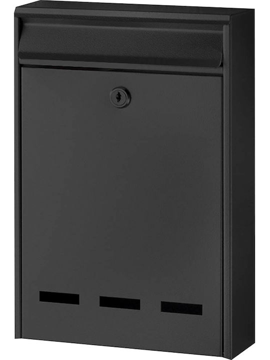 Bormann BMB1103 Outdoor Mailbox Metallic in Black Color 20x5x30cm