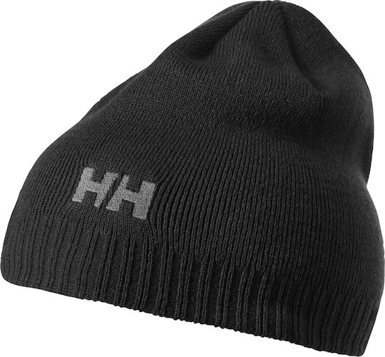 Beanie Unisex Beanie mit Rippstrick in Schwarz Farbe