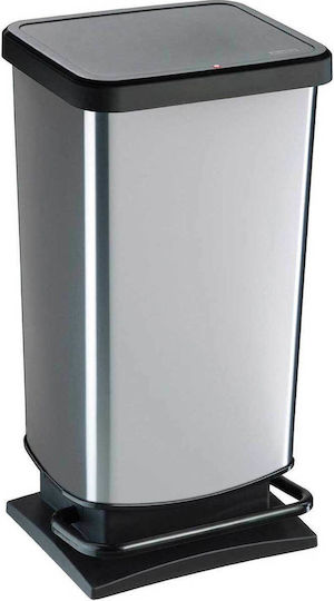 Dimitracas Waste Bins Silver-Black 40lt Dimitracas Waste Bins Silver-Black 40lt