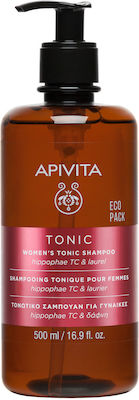 Apivita Women Tonic Hippophae TC & Laurel Σαμπουάν κατά της Τριχόπτωσης για Εύθραυστα Μαλλιά 500ml