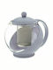 162171 Чайник с Филтър Стъклен Сив 1250ml