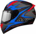 MT Stinger Powered D7 Matt Blue/Red/Grey Κράνος Μηχανής Full Face 1450gr