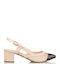 Envie Shoes Heel with Chunky Medium Heel Beige