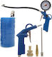 Tagred Set Pistol de Aer cu Aerometru & Tub Spirală Kit de Scule Pneumatice Set de scule pneumatice 6 Piese