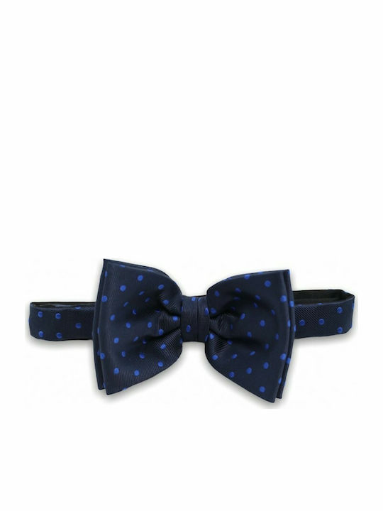 Set albastru închis/albastru închis Bow Tie Dots Set