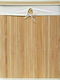 Eurocasa 8308 Wäschekorb aus Bamboo Faltbar mit Deckel 52x32x60cm Braun