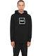 HUF Essentials Box Logo Men's Sweatshirt with Hood and Pockets Black