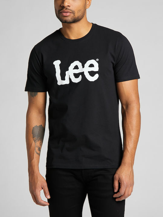 Lee Wobbly Logo T-shirt Black