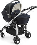 Cam Combi Family Romantic Verstellbar 3 in 1 Baby Kinderwagen Geeignet für Neugeborene Marineblau 10.7kg