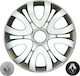 Croatia Cover Car Hubcap Set Renault Clio IV with Renault Emblem 15" 4pcs Silver