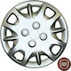 Croatia Cover Car Hubcap Set Fiat Punto I/Punto II/Albea/Panda with Fiat Emblem 13" 4pcs Silver