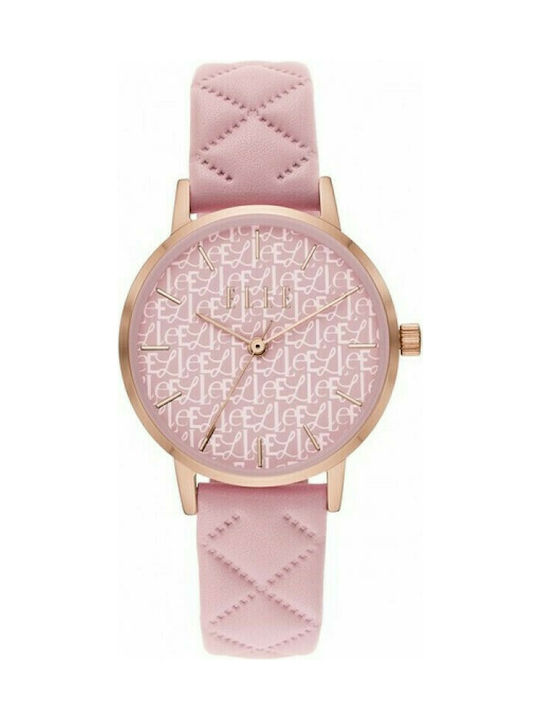 Elle Time & Jewelry Uhr mit Rosa Lederarmband ELL21049
