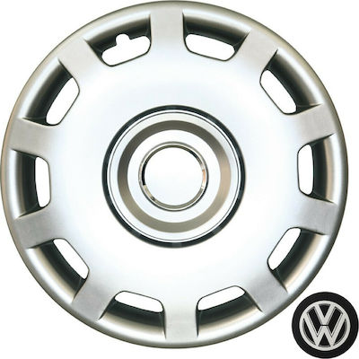 Croatia Cover Car Hubcap Set Volkswagen Passat B5 with VW Emblem 15" 4pcs Silver