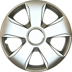 Croatia Cover Car Hubcap Set Universal 12" 4pcs Silver