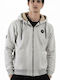 Magnetic North Men's Sweatshirt Jacket with Hood and Pockets Gray