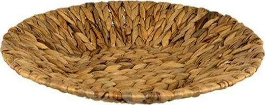Art et Lumiere Hyazinthe Dekorative Platte Rund Korbweide Ecru 1Stück 41x41x7cm