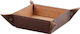 Tuscany Leather Σταχτοδοχείο Τσιγάρου Δερμάτινο Brown Διακοσμητικό