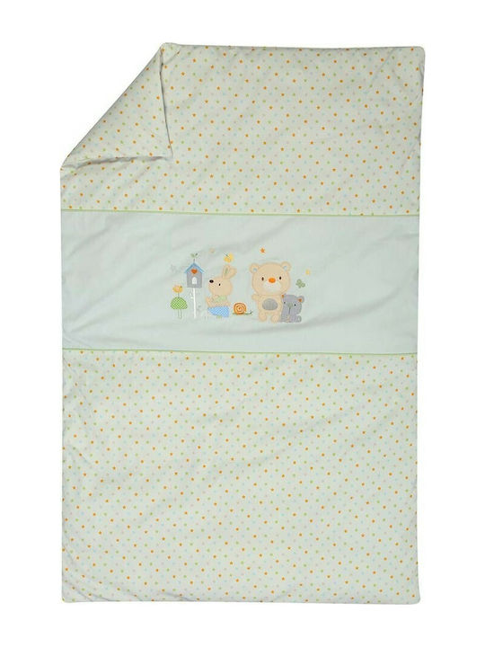 Nef-Nef Homeware Cotton Baby Quilt Cute Buddies 90x140cm Multicolour
