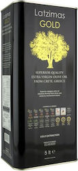 Λατζιμάς Extra Virgin Olive Oil Gold 5lt in a Metallic Container