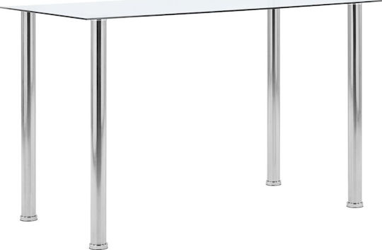Tisch Speisesaal mit Glasoberfläche 120x60x75cm