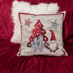 Teoran Christmas Decorative Pillow Square Beige 45x45pcs